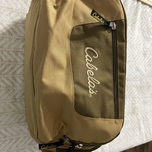 Cabela's Catch-All Gear Bag Tan Weather Resist Hunting Fishing Camping 6 Pockets